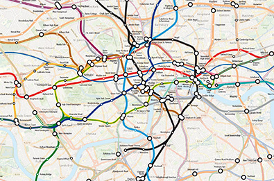 London Tube and Rail geo